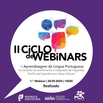 Dia Mundial da Língua Portuguesa: 1.ª sessão do II Ciclo de Webinars reuniu mais de 130 participantes