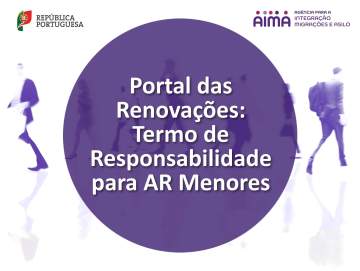 Portal das Renovações: Termo de Responsabilidade para AR Menores